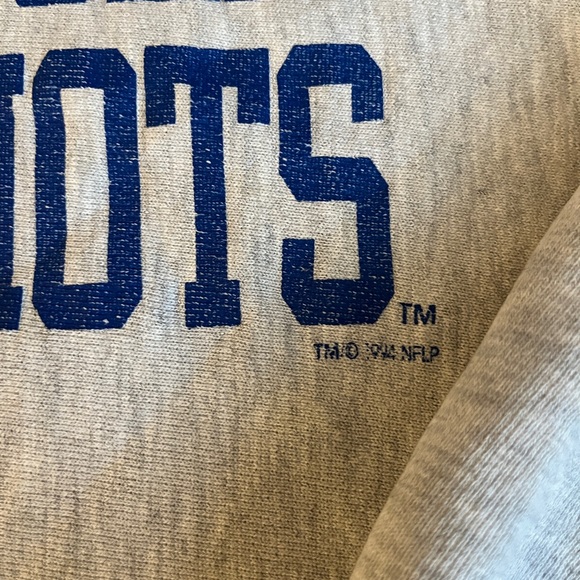 1994 Champion Reverse Weave NFL Pro Line Sweatshirt New England Patriots Large - Picture 2 of 5